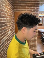 ミリオンバックス 神田店(Million Bucks)&nbsp;スパイキーショート[men's/理容室/神田/テーパーフェード/眉毛]
