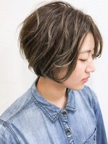 クアトログランシュ 水戸店(QUATRO×GranCieux) ハイライト×エアリーニュアンスボブ