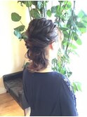 ハーフアップスタイル