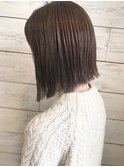 【ベルクープス天王寺】足立美佐恵切りっぱなし前下がりボブ