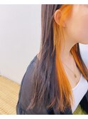 インナーカラーカーキ/イヤリングカラー[おもろまち駅]