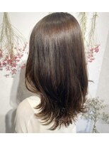 ファースト 泉中央店(first)&nbsp;くすみカラーオリーブベージュレイヤーカット◎20代30代40代50代
