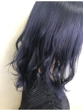 エヌプラス(N+) オルチャンヘア×ディープブルーバイオレット ダークアッシュ