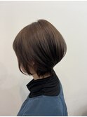 赤みを抑えて明るく白髪ぼかし