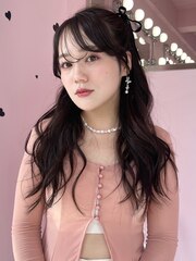 大人可愛い10代20代30代韓国ヘアアレンジ「@_saculaaa_」