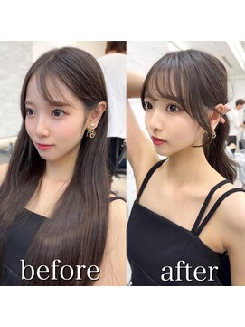 アフロートリノ(AFLOAT Leino) 大人可愛いレイヤーカット　くびれヘア　似合わせ顔まわりカット