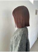 ブリーチなしでレッドブラウン