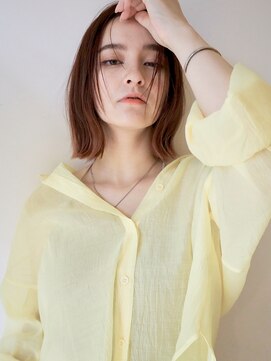 サラジュ 梅田店(SARAJU) saraju 外ハネボブ　透明感ボルドーカラー