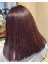 ブルーム ヘア デザイン(bloom hair design)&nbsp;チェリーピンクブラウン 酸性ストレート