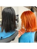 ワンブリーチ　オレンジ[髪質改善][心斎橋][髪質改善心斎橋]