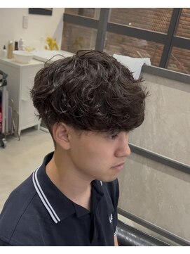 スイッチ(men's SWITCH) シャドウパーマ無造作マッシュ刈り上げツーブロックレイヤー