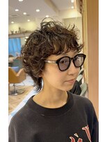 ロンド パルティール 大宮(Lond partir)&nbsp;黒髪ボブルフネビージュ小顔ワンレンスペインカール大宮