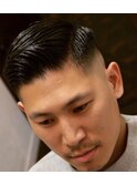 スキンフェード×サイドパート <理容室> <いわき>