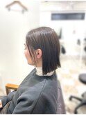 切りっぱなし大人ボブ　@1101_hairstyle ●167●