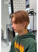 .ナチュラルセンターパートウルフ×インナーカラー