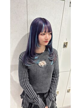 ユーフォリア 渋谷グランデ(Euphoria SHIBUYA GRANDE) ラベンダーカラー　バイオレット　ハイライト　デザインカラー