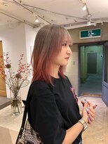 ローレン(LOREN)&nbsp;くびれヘア/アプリコットオレンジ/ハイライトカラー/栄/名古屋