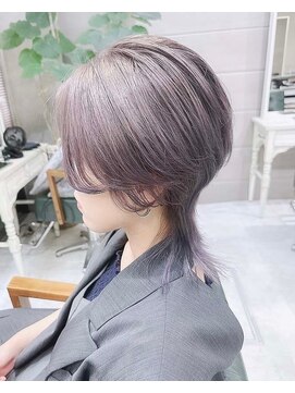 デイズ(days) 韓国ウルフヘア×アッシュグレージュカラー（ブリーチ1～2回)