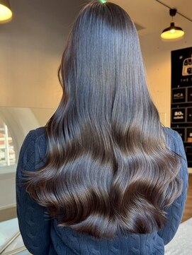 オズ 郡山駅前店(OZ) おすすめカシスブラウン 小顔カット×アッシュブラウンレイヤー