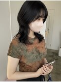 ハンサムショートタッセルボブパーマレイヤーボブハイライト