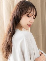 カバーヘア ブリス 大宮西口(COVER HAIR bliss)&nbsp;ダークブラウンドライパーマ小顔大人巻きロングX大宮30代40代