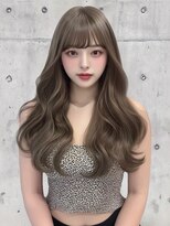 ランテルディ 渋谷(LANTERDIT)&nbsp;韓国風パーマ薄め前髪ワンホンヘア顔まわりレイヤーくびれヘア☆