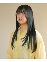 ソファララ(SOFA lala) 艶ブルーブラックxストレートロング