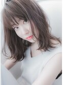 透明感バツグンのゆらぎセミディ