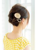 簡単まとめ髪スタイル ヘアアクセサリーで女度アップ