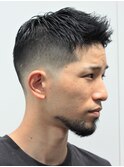 メンズ　フェードカット　ボウズ