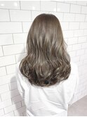 《Blue》#オリーブカラー#カーキアッシュ#ブリーチなし