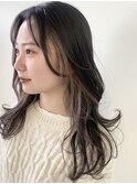 顔まわりハイライト×イヤリングカラー