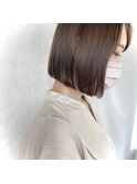 20代30代 ぱつっとボブ メルティカラー/マッシュ