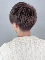 マッシュツーブロック短髪グレージュカラー_ba288151