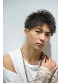 ラフショート メンズ 緩ツイストスパイラル ツーブロック