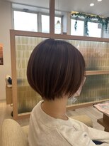 アドラーブル 長岡リップス旭岡店(adorable)&nbsp;ショートボブ×ベージュブラウン×20代