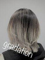 ブランカヘアー 高浜(BLANCA HAIR)&nbsp;【モード系】　Ash×Black  バレイヤージュ