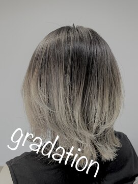 ブランカヘアー 高浜(BLANCA HAIR) 【モード系】 Ash×Black バレイヤージュ