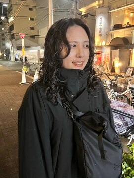 カフ(CAF) CAF FUKO レイヤーロング/くるくるパーマ/似合わせ/大阪/心斎橋
