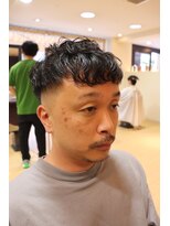 カズ 中津店(KAZU) 大人メンズヘア ニュアンスパーマ 茨木市