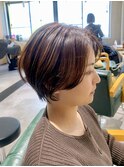ショートカット20代30代40代前髪なし面長丸顔ショートボブ