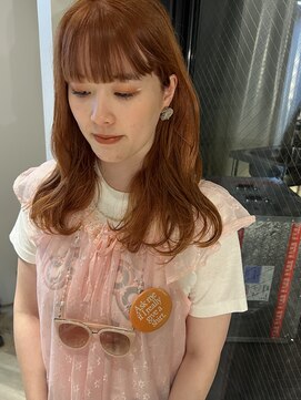 ヌープヘアーアイス(NUUP.hair ici) ブリーチなしオレンジカラー