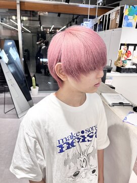 メンズ ファイブバイジエクト 堀江(FIVE by The Ect) メンズペールピンクマッシュ