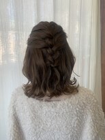 ラボヌールヘアー 宇都宮店(La Bonheur hair)&nbsp;編み込み×ハーフアップ【宇都宮駅/レイヤーカット】