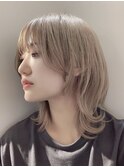 【Euphoria小野寺】ミディアムハイトーンマッシュウルフ