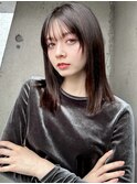 イメチェン前髪小顔こなれミディ_表参道/青山
