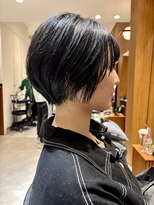 ヤイエ 青山店(yiye)&nbsp;ハンサムショートボブ前髪くびれショートボブ前下がりショート