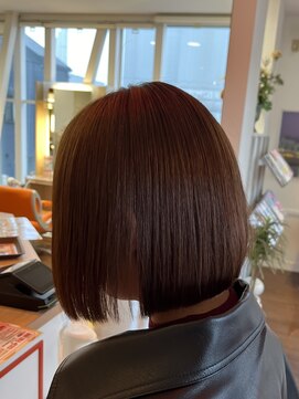 ピュア ハーツ 西尾店(Pure Hearts) 黒髪/ボブルフ/ネビージュ/小顔/ワンレン/西尾/髪質改善/前髪