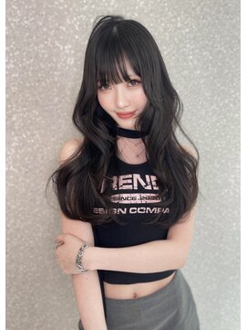 リリー(Lilley) くすみベージュ×姫カットレイヤー×韓国風巻き【ayana】