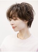ショートパーマ×レイヤーカット ×ウェットヘア20代30代40代